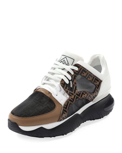 fendi low top sneaker|fendi fancy chunky sneakers.